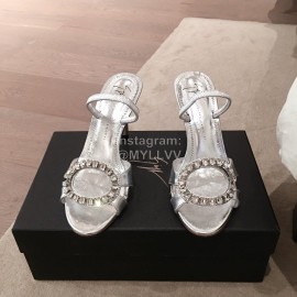 Giuseppe Zanotti Fashion Diamonds High Heel Sandals For Women Silver