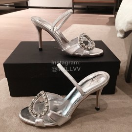 Giuseppe Zanotti Fashion Diamonds High Heel Sandals For Women Silver