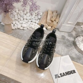 Giuseppe Zanotti Diamond Cowhide Thick Soled Sneakers For Women Black