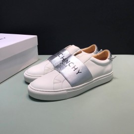 Givenchy Cowhide Casual Sneakers Gray For Men And Women 