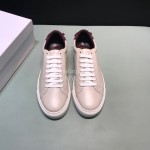 Givenchy Cowhide Lace Up Casual Shoes For Men And Women Beige