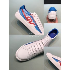 Givenchy Cowhide Lace Up Casual Shoes For Men And Women Blue