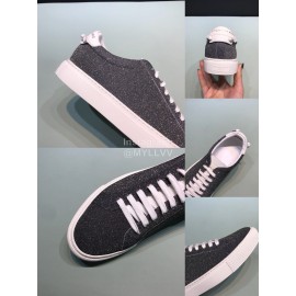 Givenchy Shining Cowhide Lace Up Casual Shoes For Men And Women Gray
