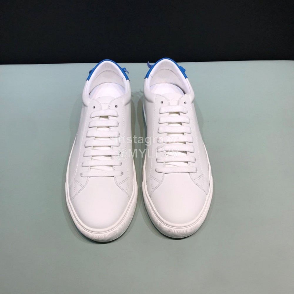 Givenchy Leather Lace Up Casual Shoes For Men And Women Blue