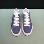 Givenchy Shining Cowhide Lace Up Casual Shoes For Men And Women Blue