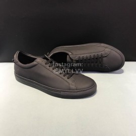 Givenchy Leather Lace Up Leisure Shoes For Men And Women Black