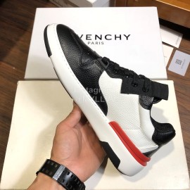 Givenchy Lychee Grain Leather Casual Sneakers For Men White