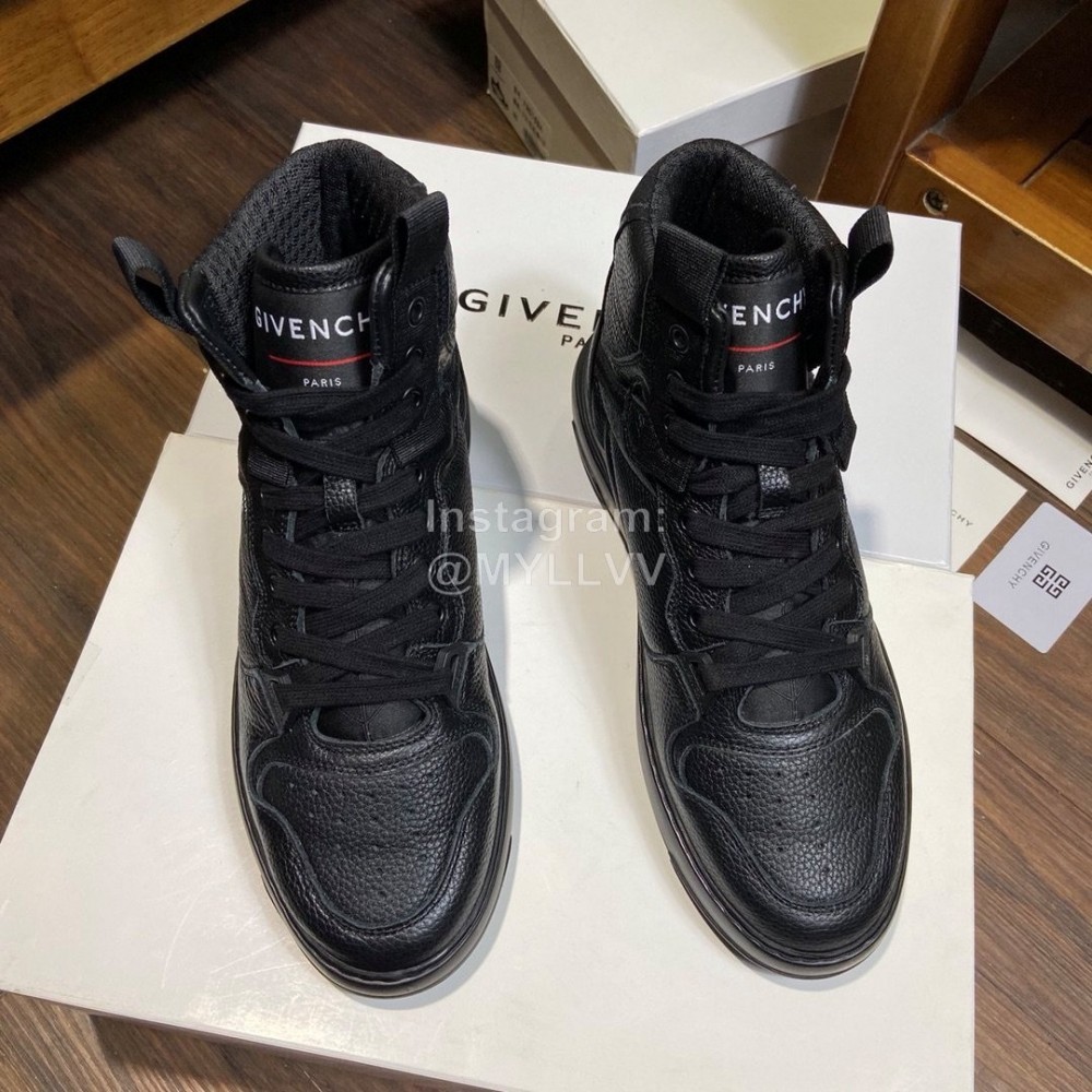 Givenchy Leisure Sports High Top Shoes For Men Black