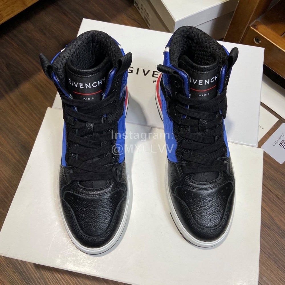 Givenchy Leisure Sports High Top Shoes For Men Blue
