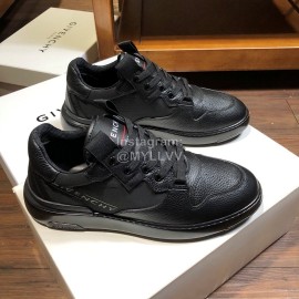 Givenchy Lychee Grain Leather Leisure Sports Shoes For Men Black