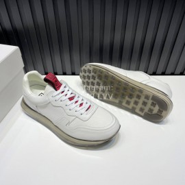 Givenchy Leather Mesh Sneakers For Men White