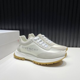 Givenchy Leather Air Cushion Running Shoes For Men Beige