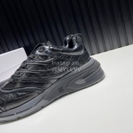 Givenchy Leather Transparent Sole Sneakers For Men Black