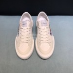Givenchy Fashion White Embroidered Canvas Casual Shoes For Men
