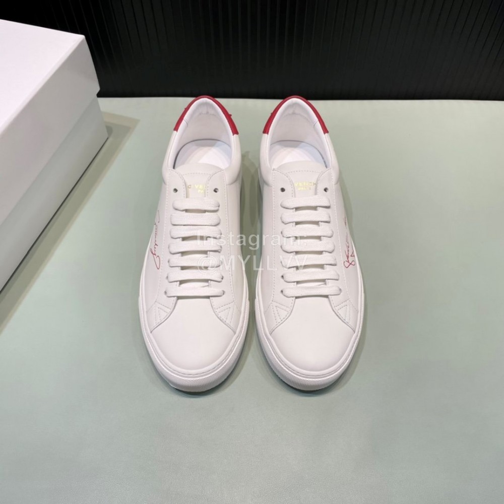 Givenchy Calf Leather Casual Shoes For Men And Women Red