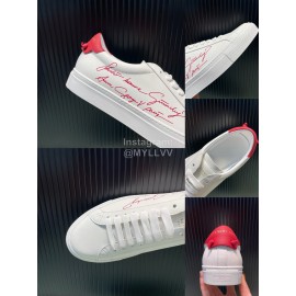 Givenchy Calf Leather Casual Shoes For Men And Women Red