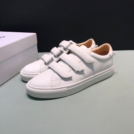 Givenchy Leather Casual Velcro Shoes For Men White