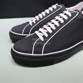 Givenchy Black Leather Lace Up Casual Shoes For Men 