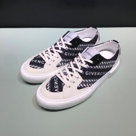 Givenchy Fashion Embroidery Canvas Shoes For Men And Women Black