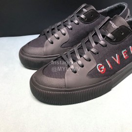 Givenchy Fashion Letter Embroidery Canvas Shoes For Men Black