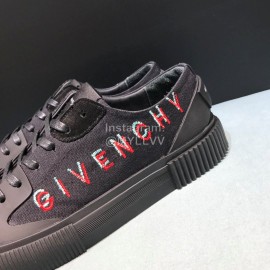 Givenchy Fashion Letter Embroidery Canvas Shoes For Men Black