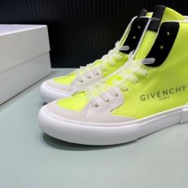 Givenchy Fashion Letter Transparent High Top Sneakers For Men And Women Yellow