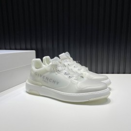 Givenchy New Transparent Lace Up Casual Sneakers For Men White
