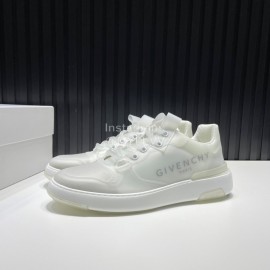 Givenchy New Transparent Lace Up Casual Sneakers For Men White