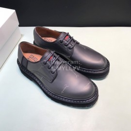 Givenchy Black Leather Business Shoes For Men