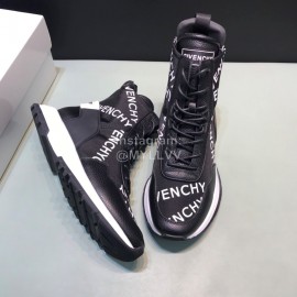Givenchy Nylon Leather High Top Sneakers For Men 