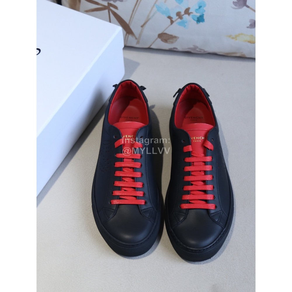 Givenchy Black Simple Silk Cowhide Casual Shoes For Men And Women