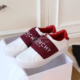 Givenchy New Leather Casual Shoes For Men And Women Wine Red