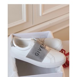 Givenchy New Leather Casual Shoes For Men And Women Silver