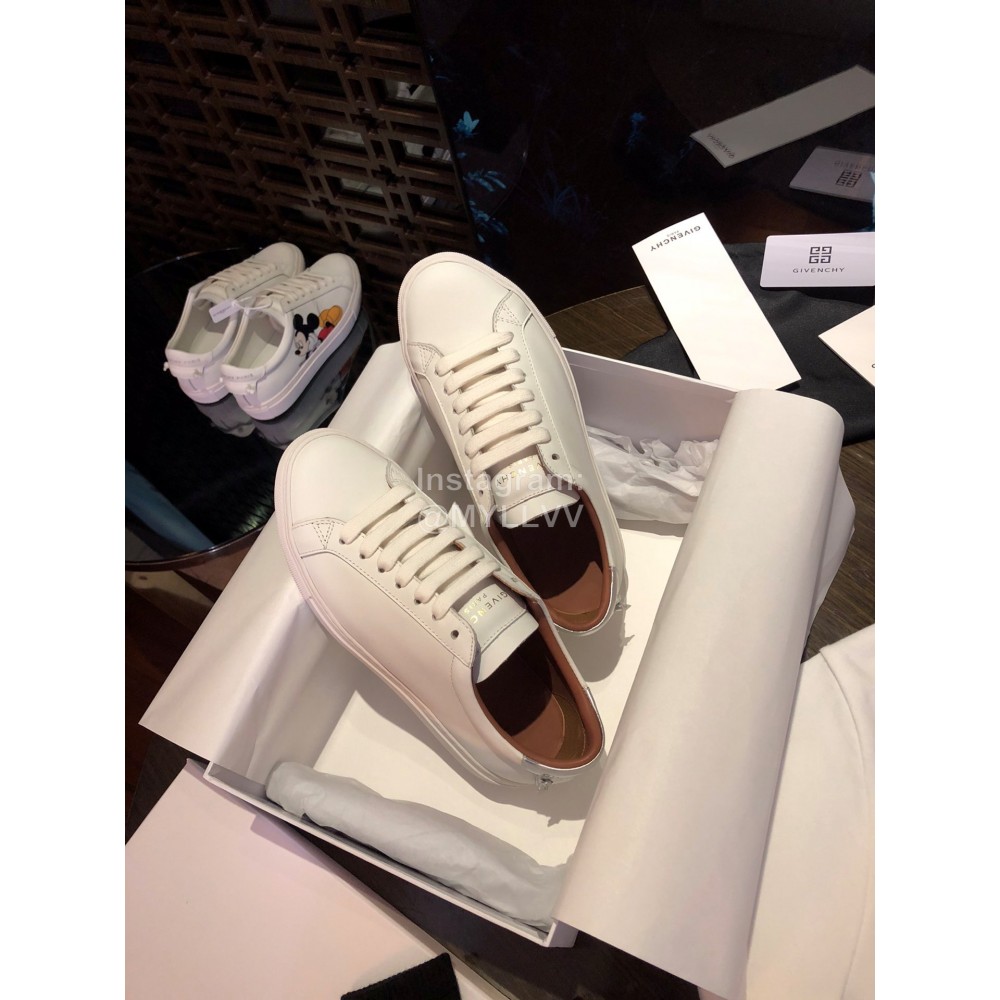 Givenchy Silk Leather Lace Up Casual Sneakers For Men And Women Brown