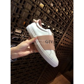 Givenchy Silk Cowhide Lace Up Casual Sneakers For Men And Women Pink