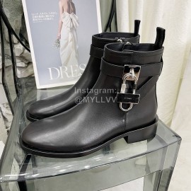 Givenchy Cowhide Short Boots For Women Black