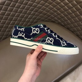 Gucci Vintage Casual Canvas Shoes For Men And Women Black