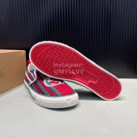 Gucci Vintage Canvas Shoes For Men And Women Red