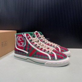 Gucci Vintage Canvas High Top Shoes For Men And Women 
