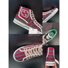 Gucci Vintage Canvas High Top Shoes For Men And Women 