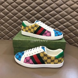 Gucci Canvas Ribbon Casual Sneakers For Men And Women 