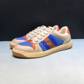 Gucci Vintage Leather Sneakers For Men And Women