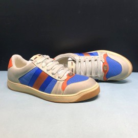 Gucci Vintage Leather Sneakers For Men And Women