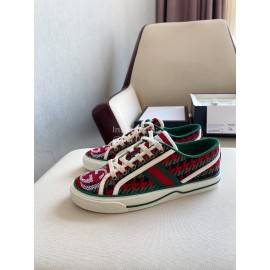 Gucci 1977 × Disney Series Canvas Shoes For Men And Women Green