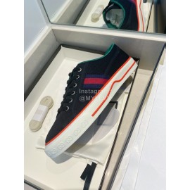 Gucci 1980 × Disney Series Canvas Shoes For Men And Women Dark Blue