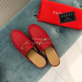 Gucci Classic Cow Leather Buckle Sandals For Women Red