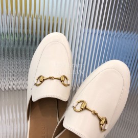 Gucci Classic Cow Leather Buckle Sandals For Women White