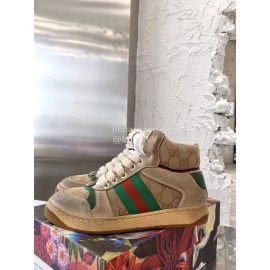 Gucci Winter Warm Wool High Top Sneakers For Men And Women Green