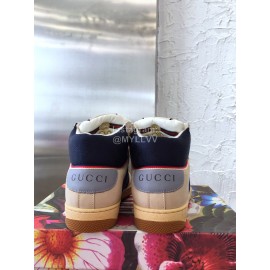 Gucci Winter Warm Wool High Top Sneakers For Men And Women Gray