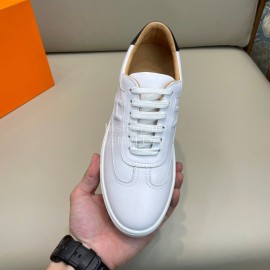 Hermes Fashion Calf Leather Casual Sneakers For Men